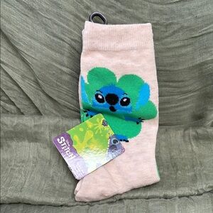 Disney Stitch St Patrick’s Day Socks NWT